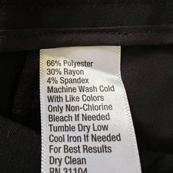 The Limited Black Flat Front Skinny Career Wear Women's Pants Straight Leg 2 NEW - Picture 7 of 10